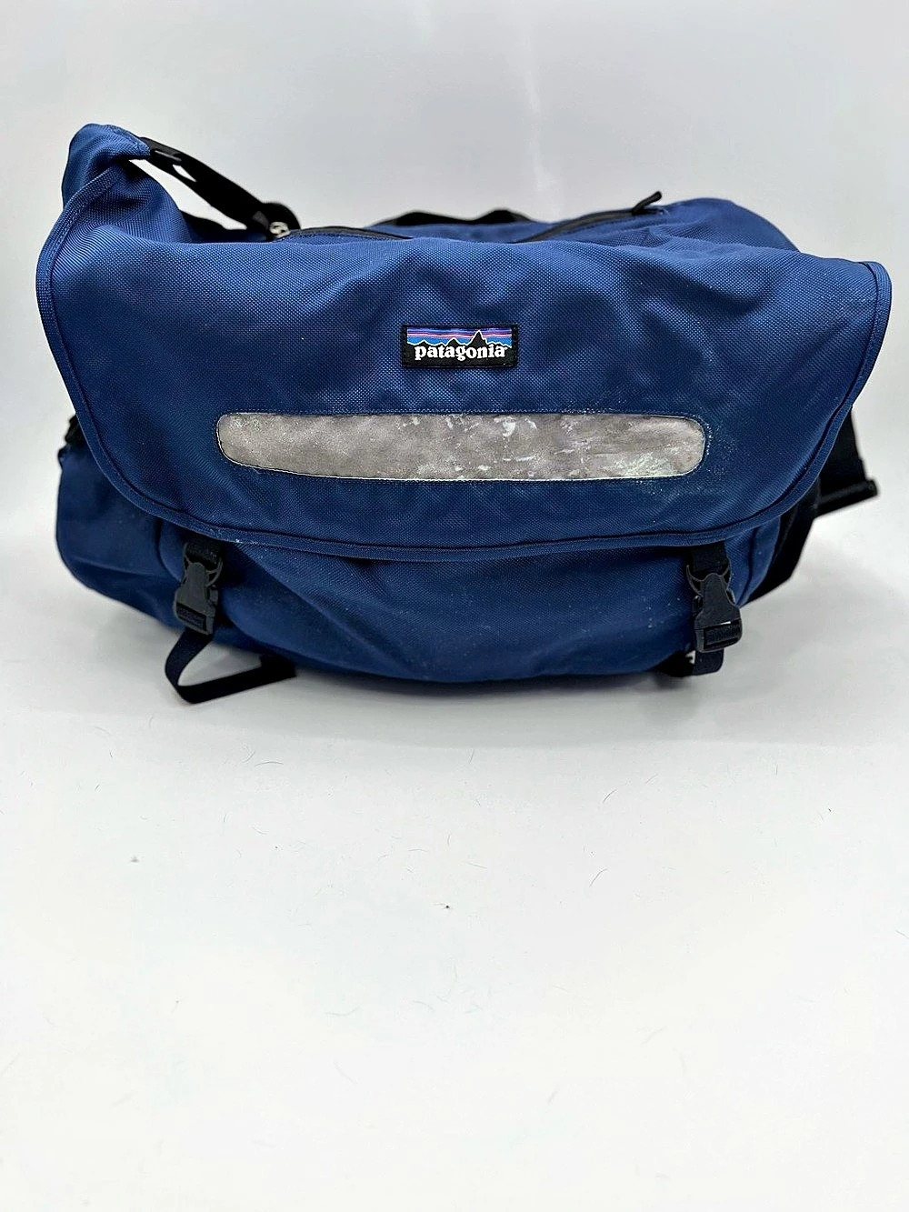596 Patagonia Half Mass Messenger Bag Blue & Gray Backpack
